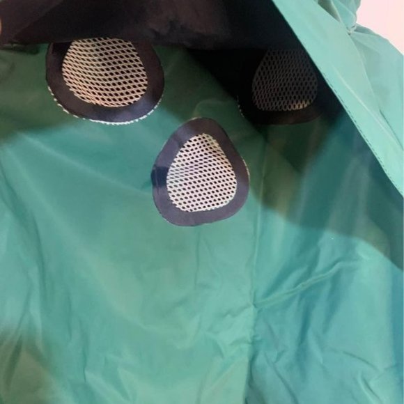 WETSKINS dry dock raincoat. Hooded with brim. Green/navy. Size small (me… - Picture 7 of 10